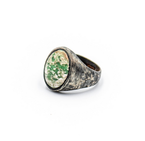 GREEN AGATHA RING