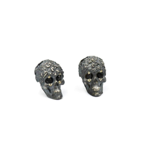 ROSES SKULL EARRINGS