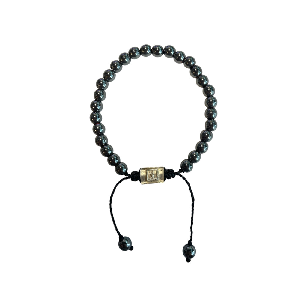 SILVER HEMATITE BRACELET