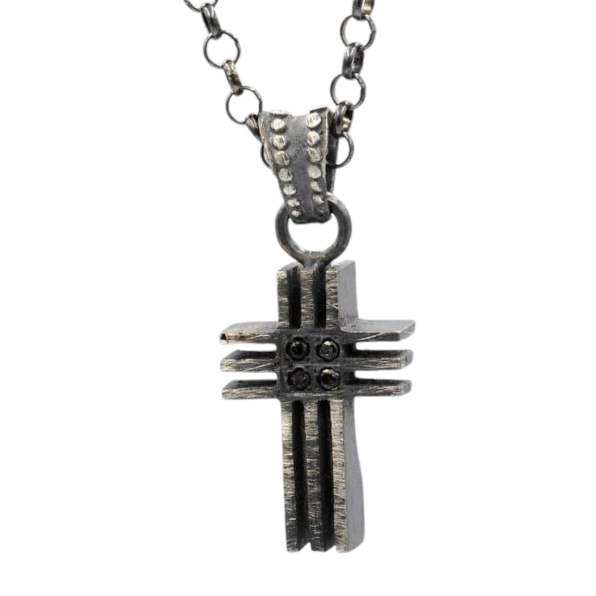 STRIPE CRUZ STONE PENDANT