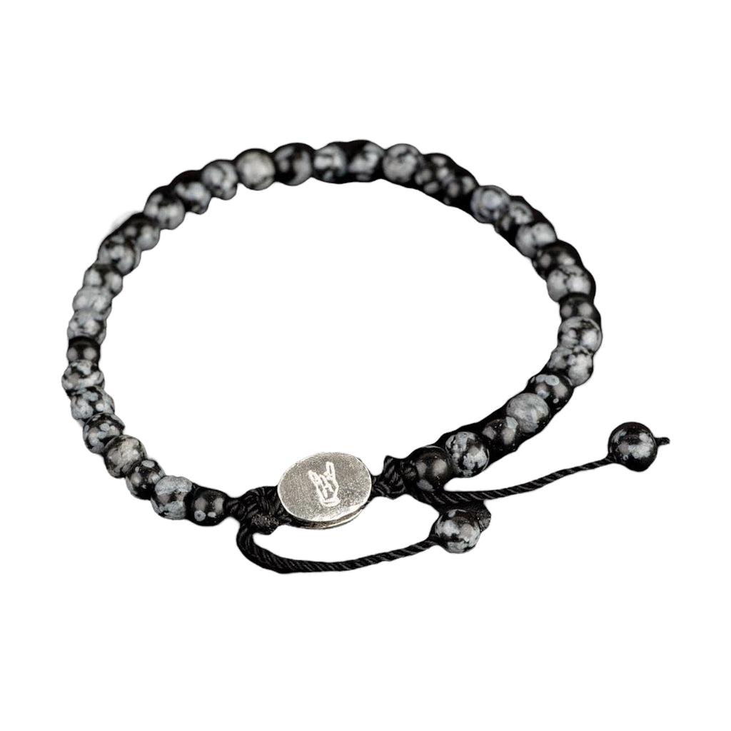 GRAY OBSIDIAN BRACELET