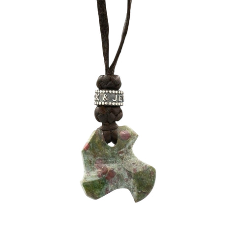 STONE LEATHER NECKLACE II