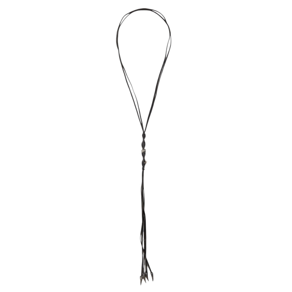 4 HORNS LEATHER NECKLACE