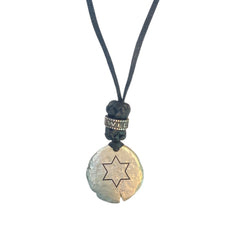 LEATHER AMULET D.STAR