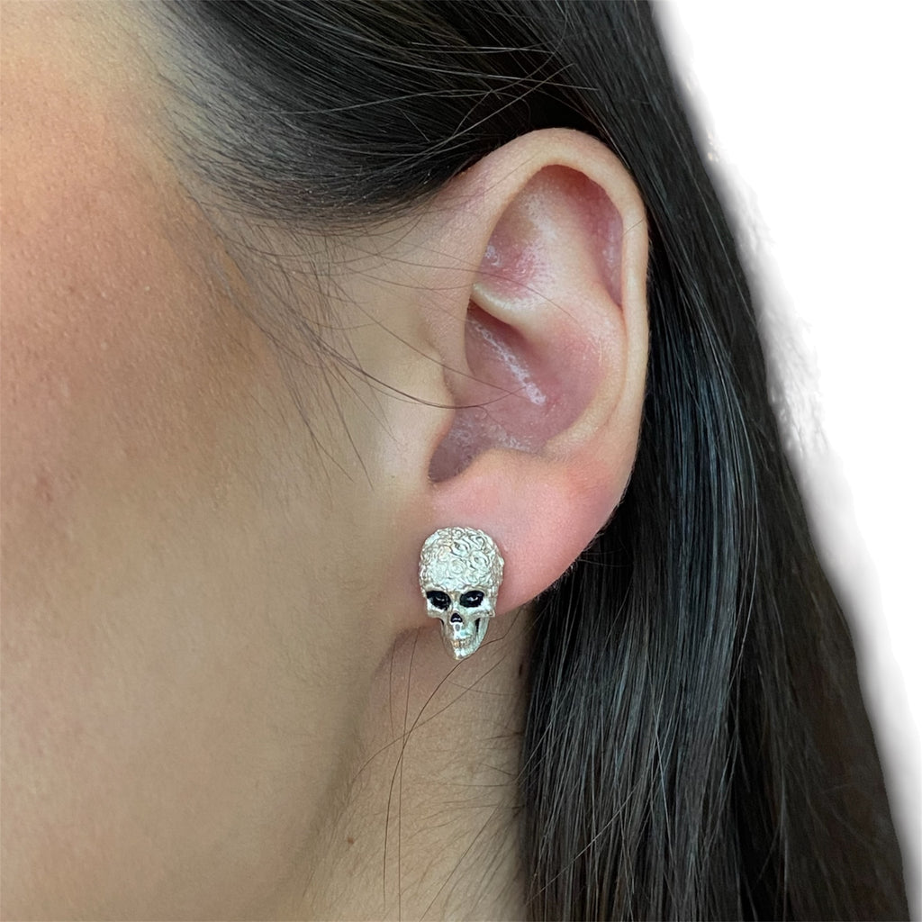 ROSES SKULL EARRINGS