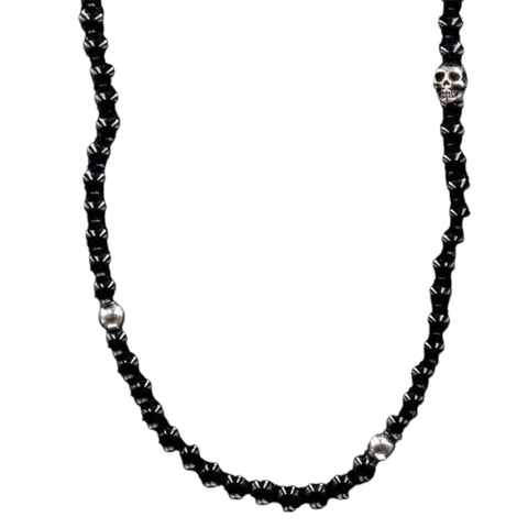 OBSIDIAN BEADS SKULL