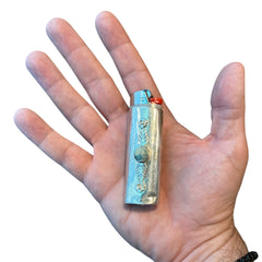 LIGHTER CASE TURQUESA FLOWER