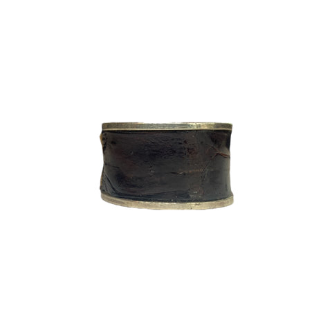 MARRONE CROCODILE SKIN RING