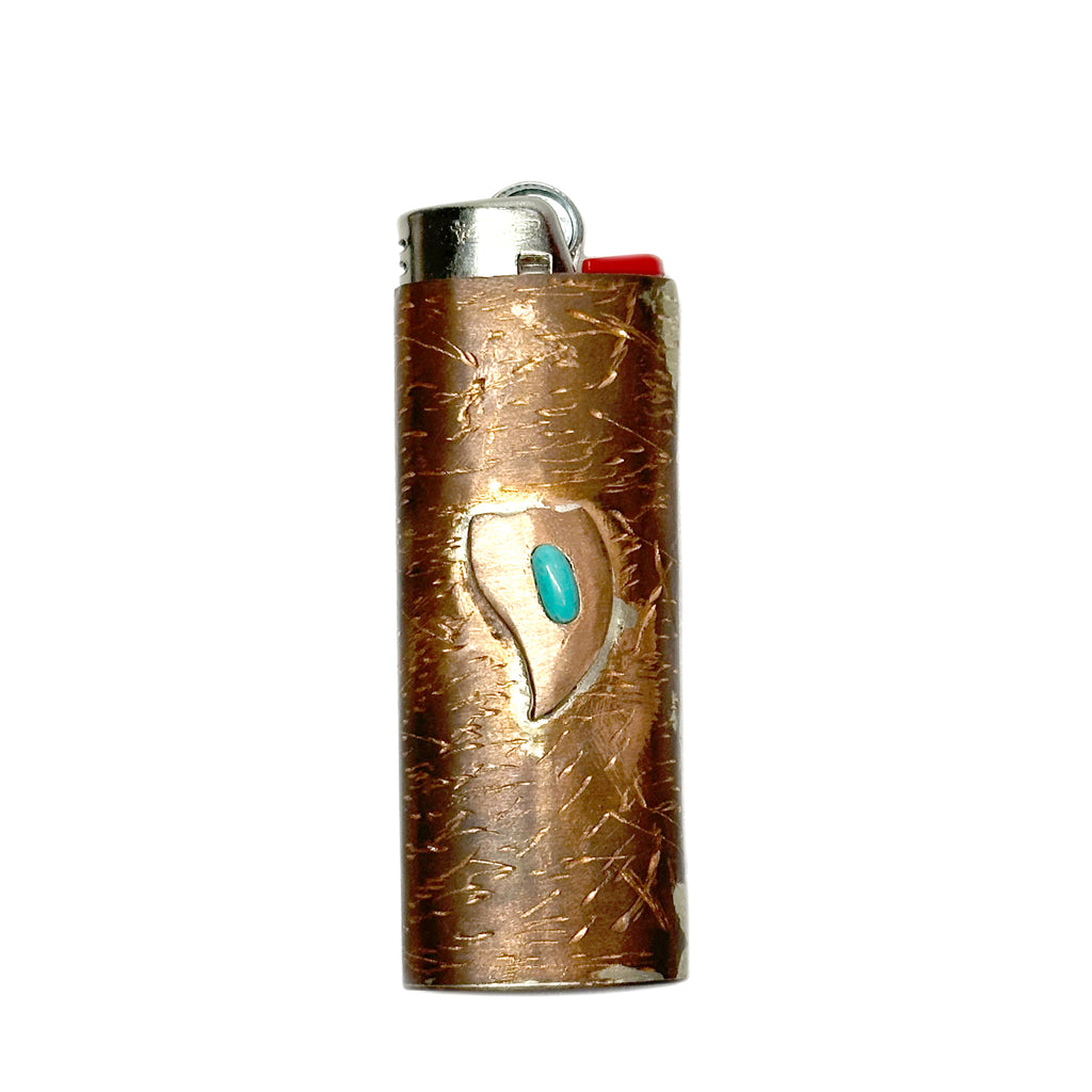 LIGHTER CASE BRONZE HORN