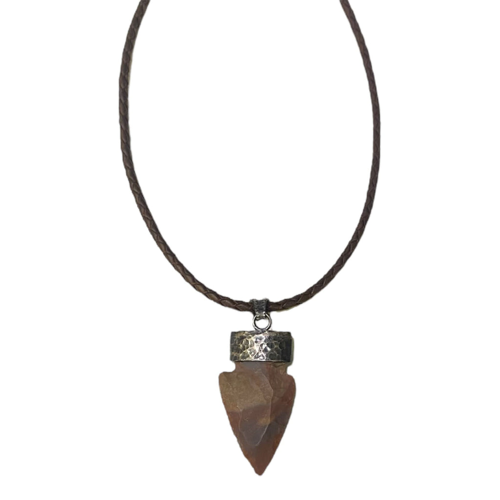 STONE ANCIENT ARROWHEAD NECKLACE