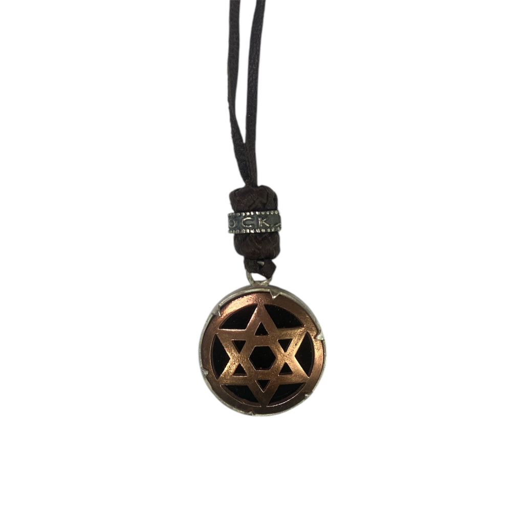 LEATHER AMULET 3D STAR