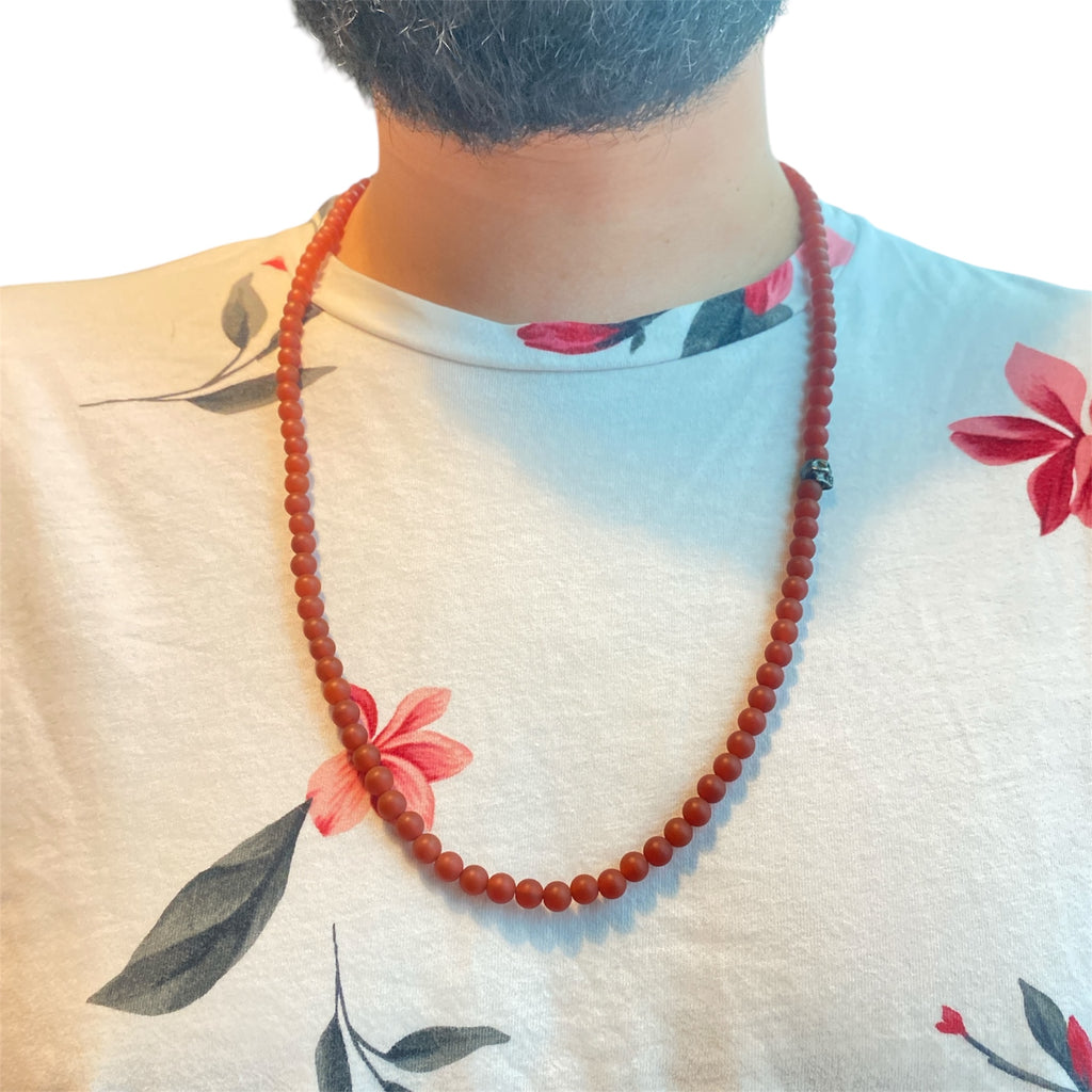 ONE SKULL ORANGE CORNALINE MATTE