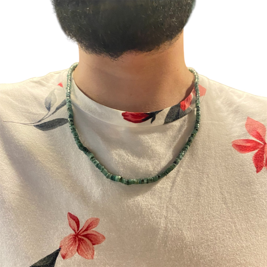 CIRCLE EMERALD NECKLACE