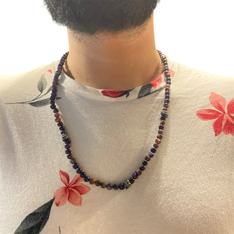 5 SKULLS TIGER EYE GALAXY