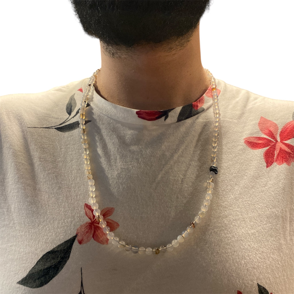 ONE SKULL WHITE AGATHA