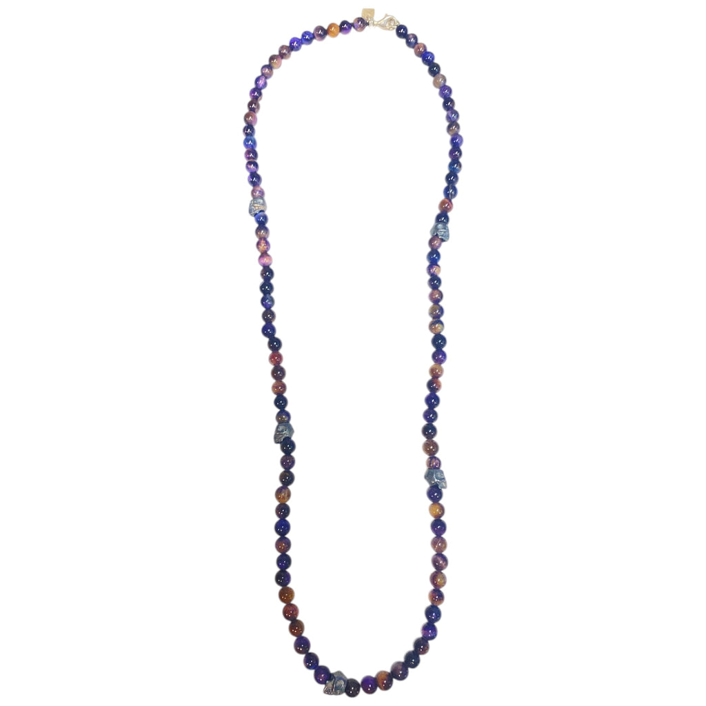 5 SKULLS TIGER EYE GALAXY