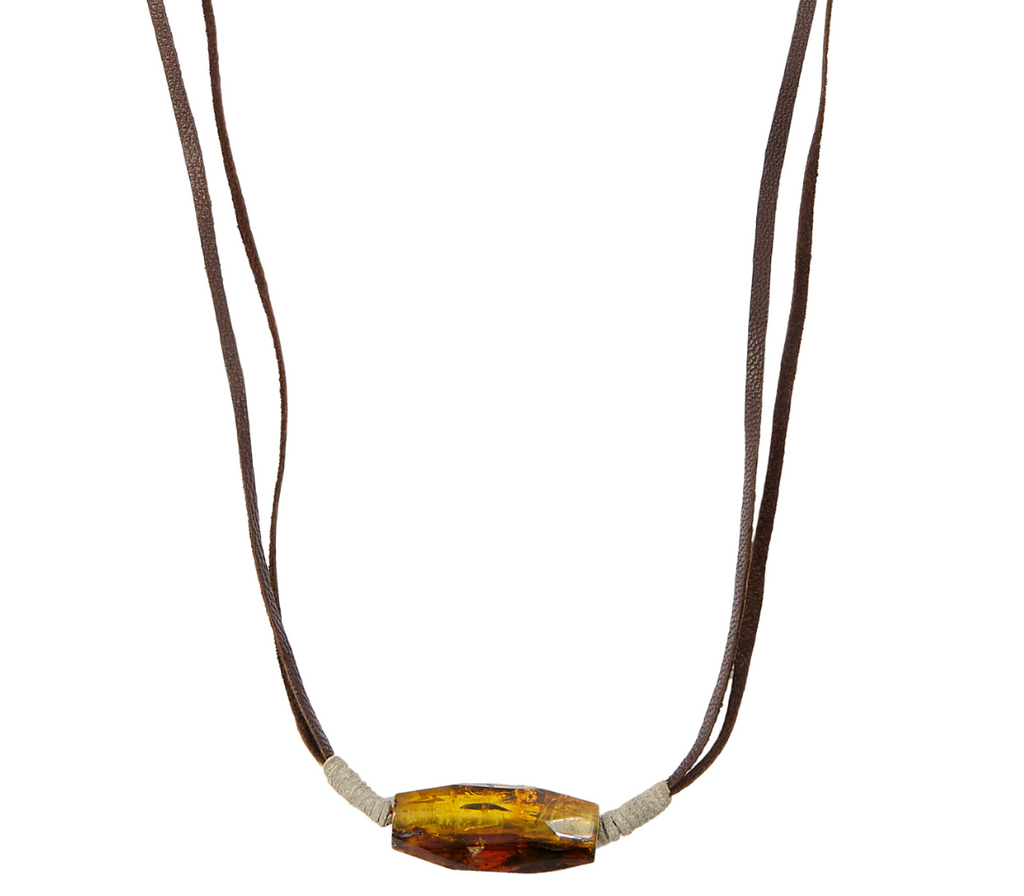 AMBAR LEATHER NECKLACE