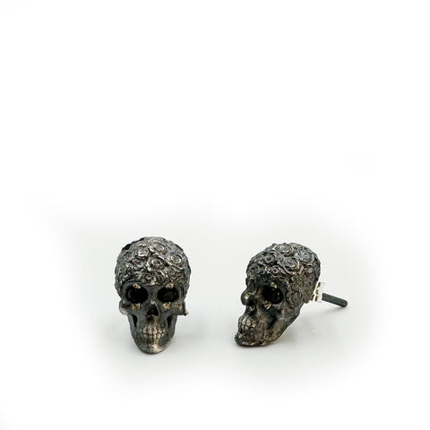 ROSES SKULL EARRINGS