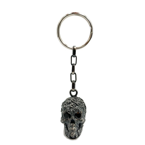 ROSES SKULL KEY CHAIN