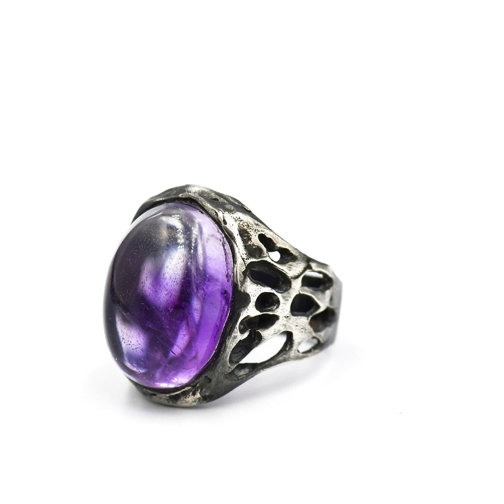 KING SALOMON AMETHYST STONE RING