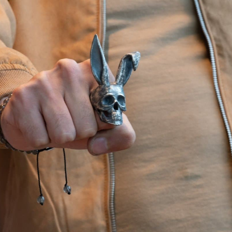 BUNNY SKULL RING - Rock and Jewel