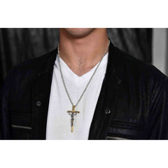 CRUCIFIED SKELETON CROSS SKULL