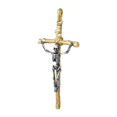 CRUCIFIED SKELETON CROSS SKULL