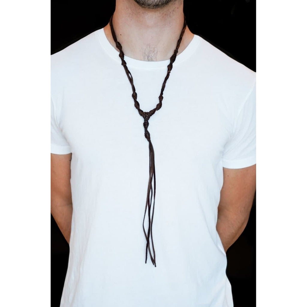 LEATHER NECKLACE - Rock and Jewel