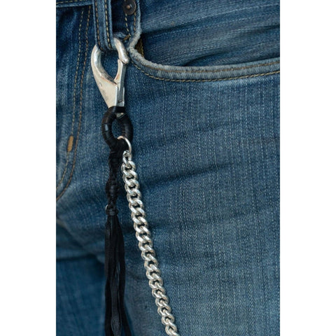 LINKED LEATHER KEY CHAIN