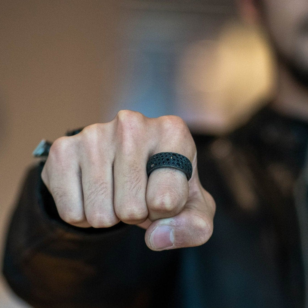 MOUNTAIN BLACK RING - Rock and Jewel