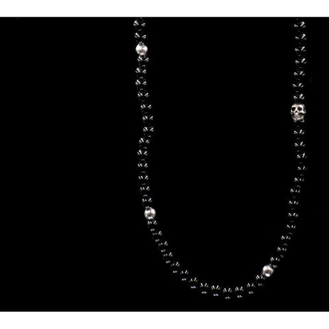 OBSIDIAN BEADS SKULL