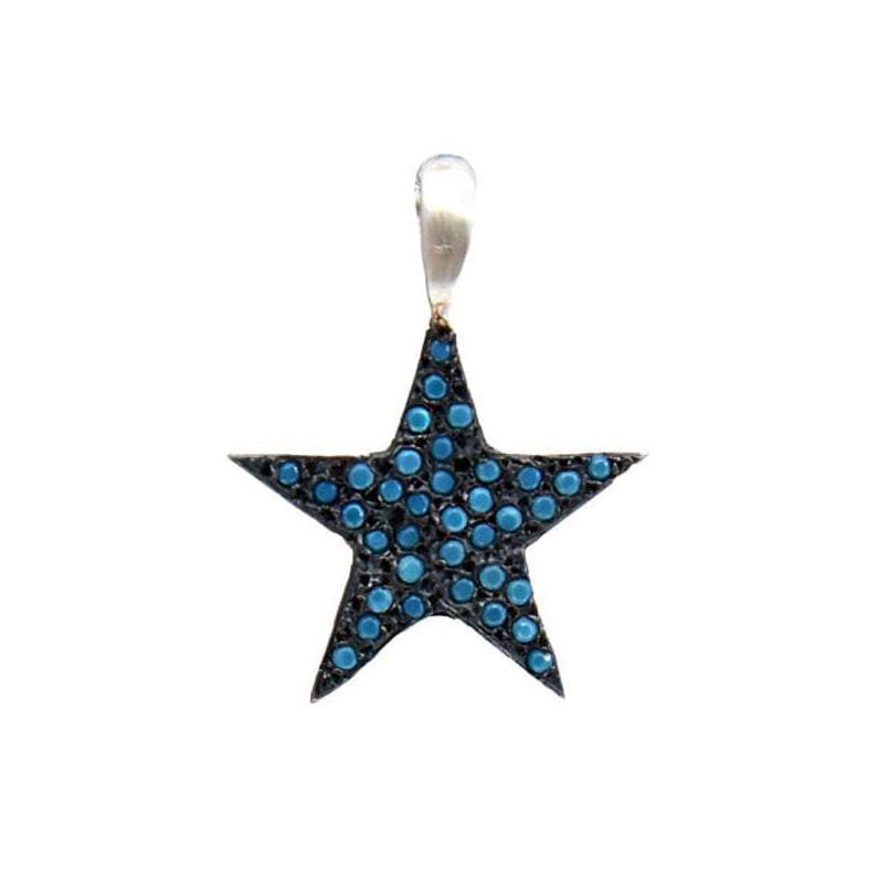 ROCK STAR SILVER MEDIUM (CON TURQUESA) - Rock and Jewel