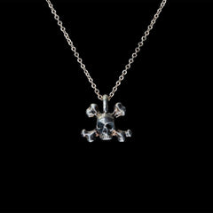 SKULL JOE CROSSBONE CHARM NECKLACE