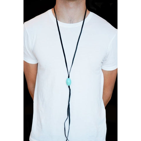 STONE LEATHER NECKLACE - Rock and Jewel