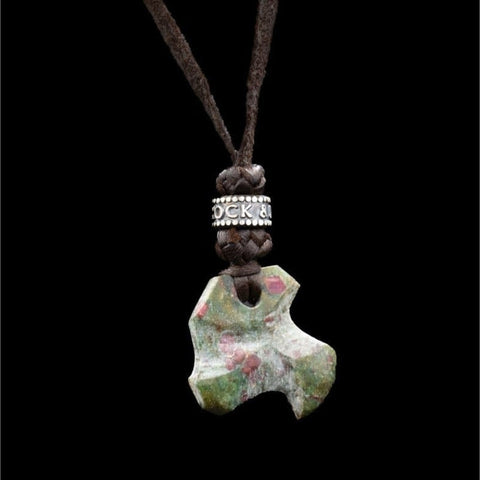STONE LEATHER NECKLACE II - Rock and Jewel