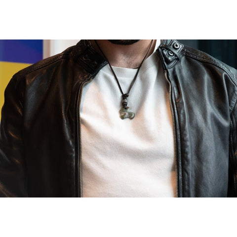 STONE LEATHER NECKLACE II - Rock and Jewel