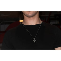 STRIPE CRUZ STONE PENDANT