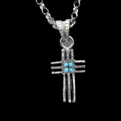 STRIPE CRUZ STONE PENDANT